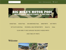 Tablet Screenshot of bigmikesmotorpool.com